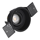 Св-к встр. Черный GU10 1*50W IP20 D91,5xH5,2 220V Без ламп ST262.408.01