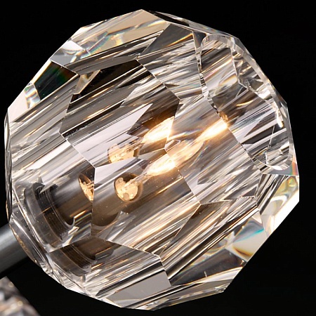 Люстра Boule De Cristal Linear Chandelier 6 Black Imperiumloft 84807-22 - фото
