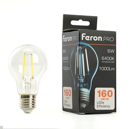 Лампа светодиодная Feron.PRO LB-1106 Шар E27 1000LM 6W 175-265V 6400K - фото