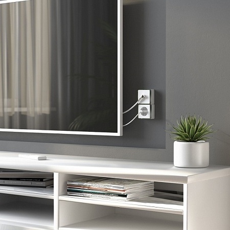 ТВ-розетка оконечная  Gallant (белая) W5083001 - фото