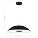 Светильник подвесной ST-Luce Черный/Черный LED 1*24W 3000K SL6128.403.01 - фото