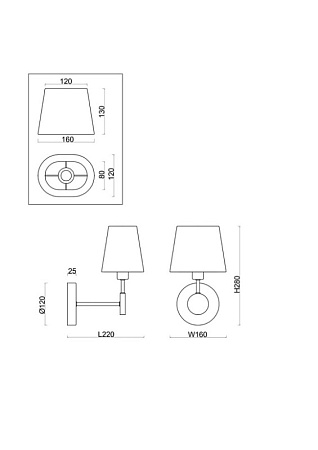 Настенный светильник (бра) Freya  FR2028WL-01N - фото