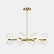 Светильник подвесной ST-Luce латунь/прозрачный, белый, латунь G9 LED 16*5W SL2004.303.16 - фото