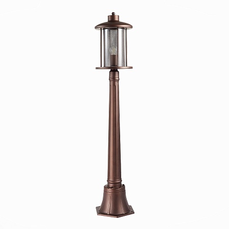 Светильник уличный наземный ST-Luce Темный кофе/Прозрачный, Темный кофе E27 1*60W SL080.415.01 - фото