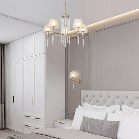 Подвесной светильник Eurosvet 60148/5 матовое золото - фото