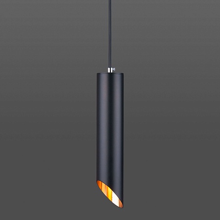 Подвесной акцентный светильник Eurosvet 7011 MR16 BK/GD черный/золото - фото