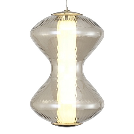 Светильник подвесной ST-Luce золото/коньячный LED 1*6W 3000K SL6136.203.01 - фото