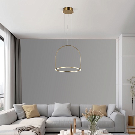 Подвесной светильник Eurosvet 90322/1 латунь - фото