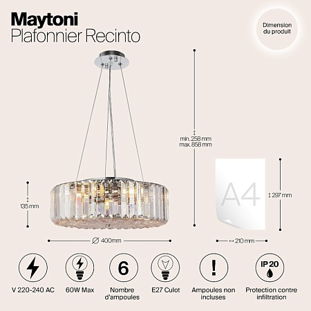 Потолочный светильник Maytoni Recinto MOD080CL-06CH - фото