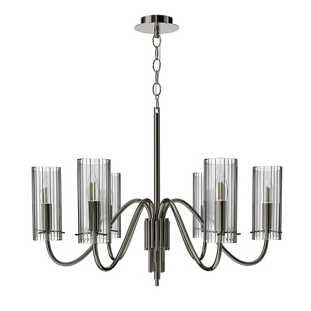 Светильник подвесной ST-Luce никиль/прозрачный E14 6*40W SL2005.103.06 - фото