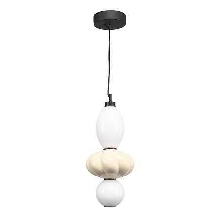 Светильник подвесной ST-Luce черный/желтый, опаловый LED 1*18W 3000K SL6134.413.01 - фото