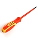 Отвертка шлицевая диэлектрическая STEKKER SL 4.0 х 100мм, SDE-SL40-100 - фото