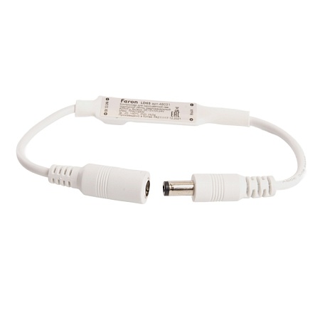 Контроллер для одноцветной светодиодной ленты мини с П/У белый, 12-24V, LD65 - фото