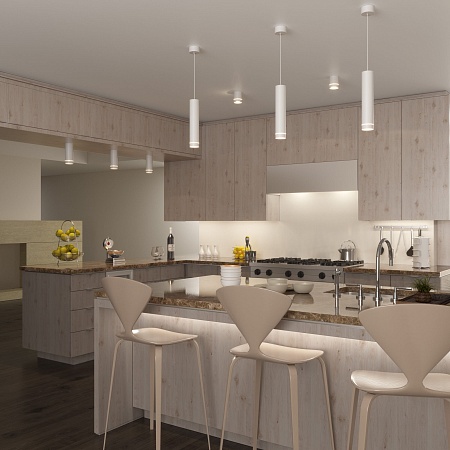 Накладной точечный светильник DLR021 9W 4200K белый матовый Elektrostandard - фото