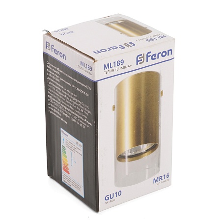 Светильник потолочный Feron ML189 Barrel LUMINA MR16 GU10 35W 230V, золото - фото