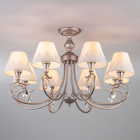 Потолочный светильник Eurosvet 60069/8 серебро - фото