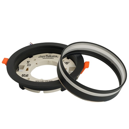 Светильник встраиваемый Feron DL702 LUNA потолочный GX70 черный круг - фото