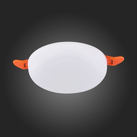 Св-к встр. Белый LED 1*8W 3000K 690Lm Ra80 180° IP44 D90xH20 85-265V ST700.538.08 - фото