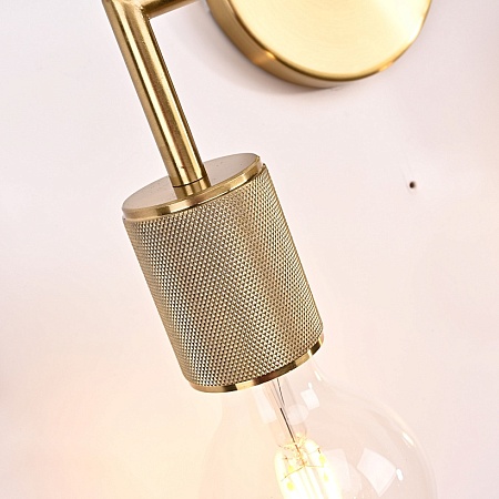 Бра Rh Utilitaire Double Sconce Brass Imperiumloft 123264-22 - фото