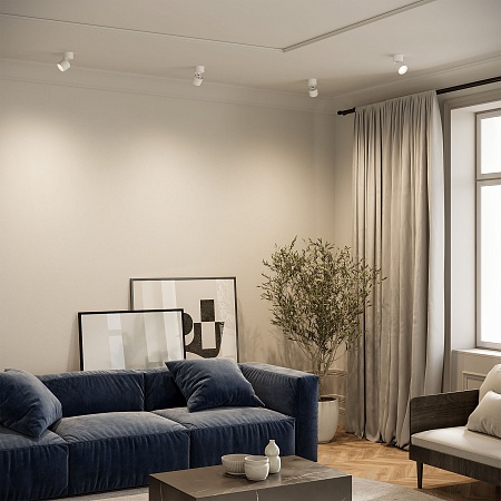 Светильник потолочный поворотный светодиодный Rolly 9W 3000K белый 25112/LED Elektrostandard - фото