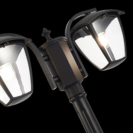 Светильник уличный наземный ST-Luce Черный/Черный, Прозрачный E27 2*40W SL081.405.02 - фото