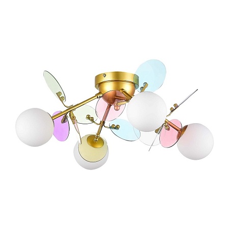 Светильник потолочный Золотистый/Разноцветный G9 LED 4*5W SLE2502-202-04 - фото