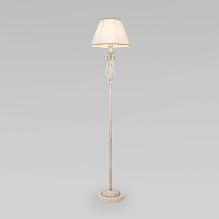 Напольный светильник Eurosvet 10073/1 белый с золотом - фото