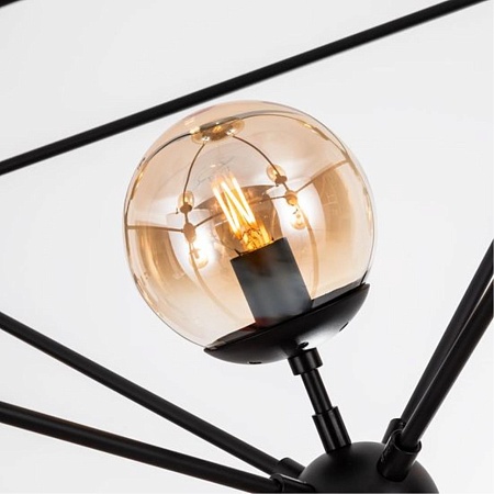 Люстра штанга ARTE LAMP A1664SP-15BK - фото