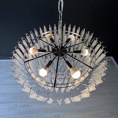 Люстра Eich Chandelier Nova 9 D65 Nickel Imperiumloft 185377-22 - фото