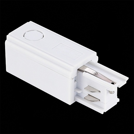 Левый Токоподвод для трехфазного шинопровода ST-Luce Белый ST030.509.10L - фото