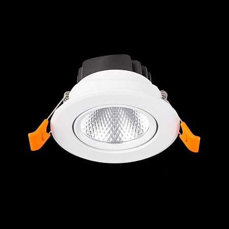 Св-к встр. Белый LED 1*8W 4000K 640Lm Ra80 36° IP20 D86xH50 220-240V ST211.548.08.36 - фото