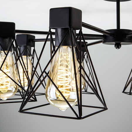 Потолочный светильник Eurosvet 70107/8 черный - фото