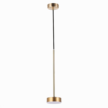 Светильник подвесной ST-Luce Латунь/Латунь LED 1*7W 3000K SL6000.303.01 - фото