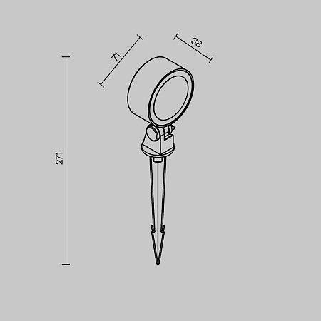 Ландшафтный светильник Outdoor O495FL-L10B3K - фото