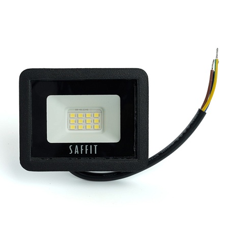 Светодиодный прожектор SAFFIT SFL90-10 IP65 10W 6400K черный - фото