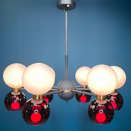 Люстра Потолочная Lavinia 6 (3+3) Круг Imperiumloft 151675-26 - фото