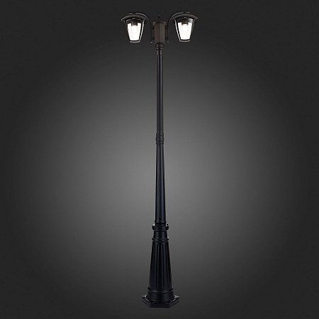Светильник уличный наземный ST-Luce Черный/Черный, Прозрачный E27 2*40W SL081.405.02 - фото