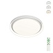 DK6515-WH Накладной светильник, LED, 40W, IP 20, 3000K - 6500K, белый, металл, полимер - фото