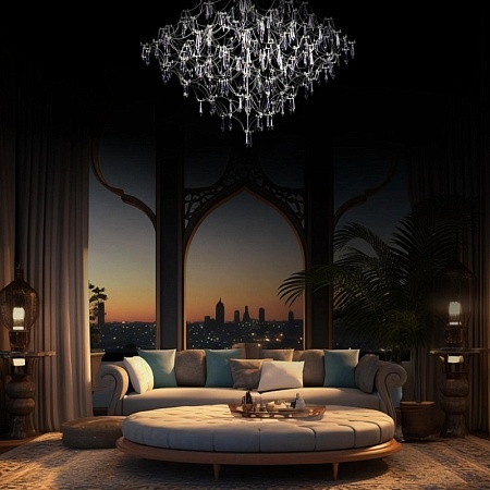 10259/800 Silver Asfour Подвесной светильник LOFT IT Mira - фото