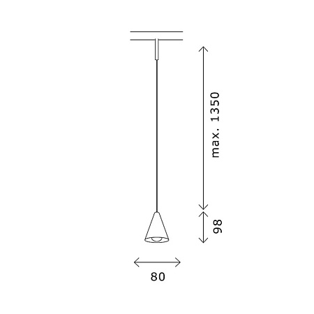 Магнитный трековый светильник Черный LED 1*5W 3000K Lm Ra>90 40° IP20 D80xH98 24V ST689.436.05 - фото