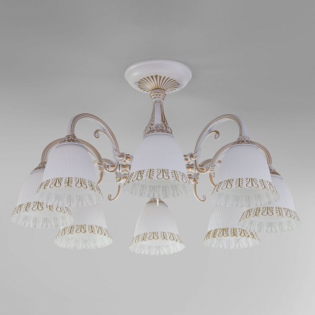 Потолочный светильник Eurosvet 60107/8 белый с золотом - фото