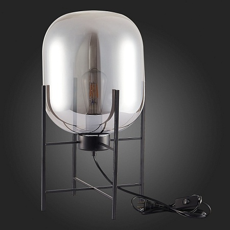 Прикроватная лампа ST-Luce Черный/Дымчатый E27 1*40W SL1050.704.01 - фото