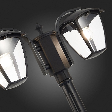 Светильник уличный наземный ST-Luce Черный/Черный, Прозрачный E27 2*40W SL081.405.02 - фото