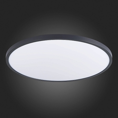 Светильник потолочный Черный LED 1*48W 4000K 4 320Lm Ra>90 120° IP20 D600xH27 185-265V ST601.442.48 - фото