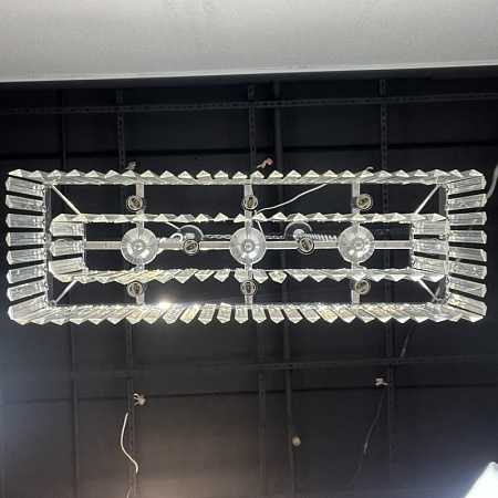 Люстра Rh 1920S Odeon Clear Glass Fringe Chrome Imperiumloft 228792-22 - фото