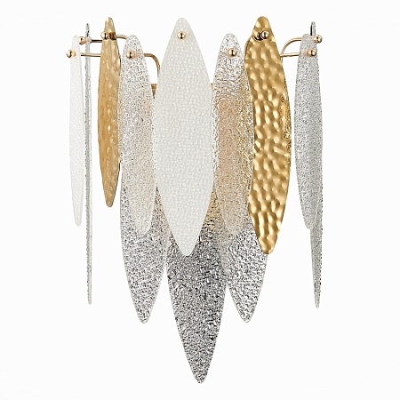 Бра ST-Luce Золотистый/Прозрачный, Белый E14 2*60W SL1224.201.02 - фото