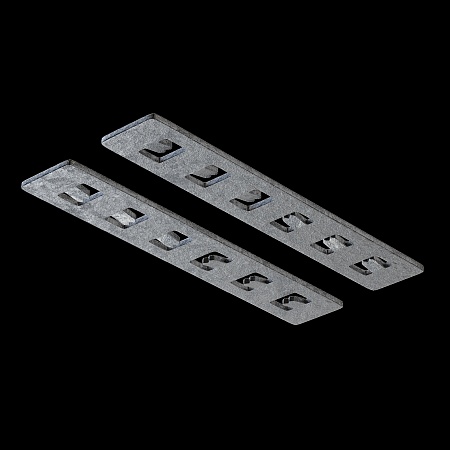 Коннектор прямой 2шт Exility встраиваемый серый - фото