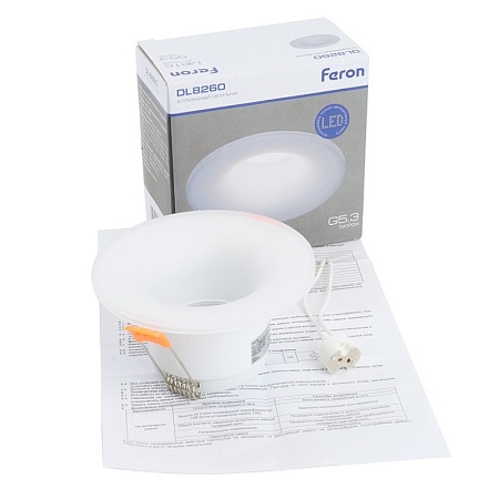 Звонок дверной Feron DB-103 Электрический 36 мелодий белый 230V - фото