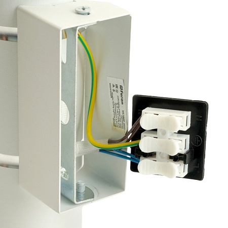 Светильник  настенный Feron ML1860 ZEN MR16 35W, 230V, 2*GU10, белый, хром IP20 - фото