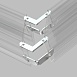 TR2027-AL Комплект угловых соединителей трека SMART ONE, алюминий - фото